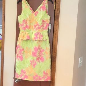 Dreamy tehari green floral dress